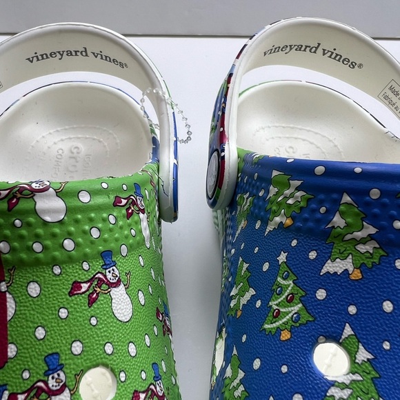 NWT Crocs x Vineyard  Vines Kids’ Crocs™ Holiday Patchwork Clogs SZ-C12 - Picture 10 of 15